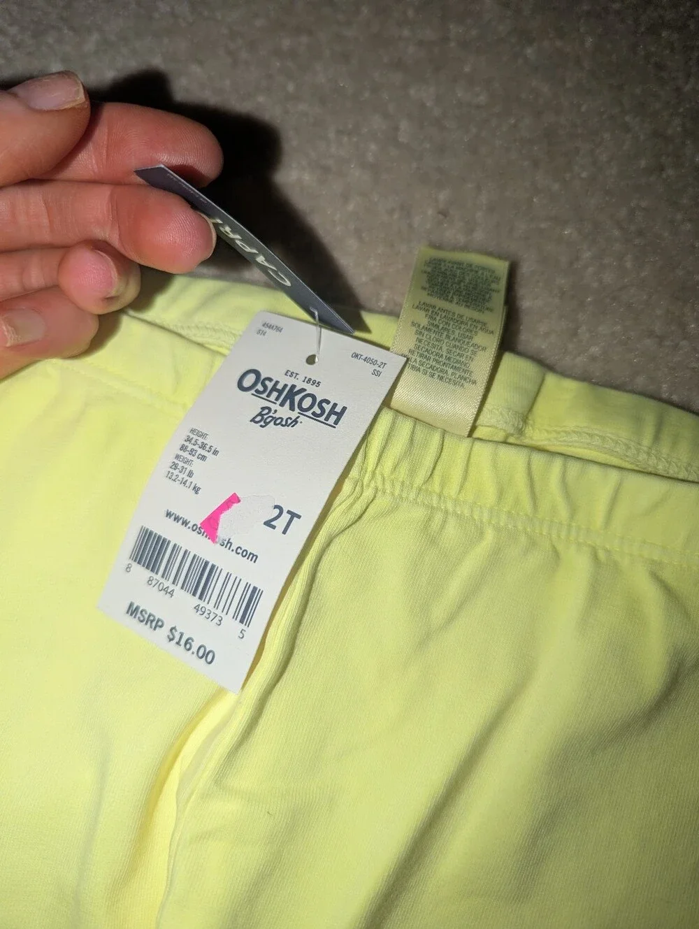 Nwt Oshkosh 2t Pants
